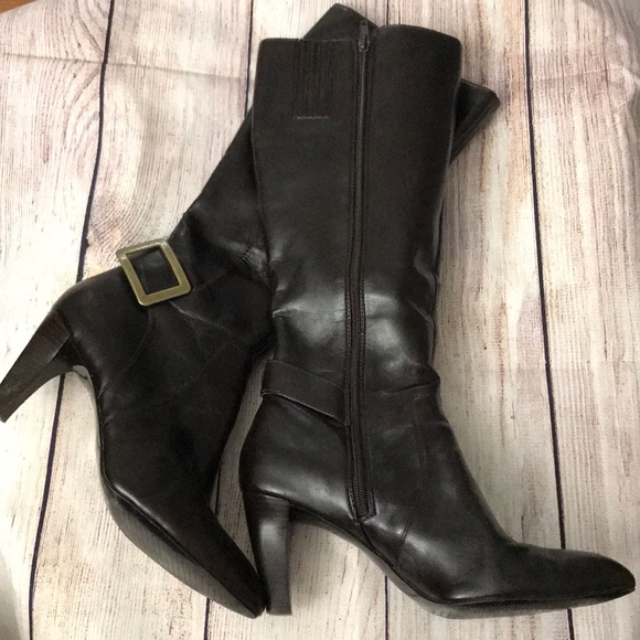 Liz Claiborne Shoes - LIZ CLAIBORNE LEATHER BOOTS